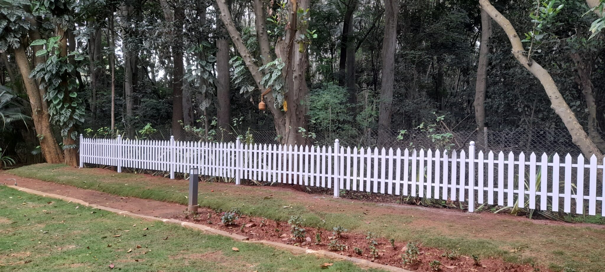 PVC Picket Fencing done at Raman Research Institute, Bangalore Uno Ventures