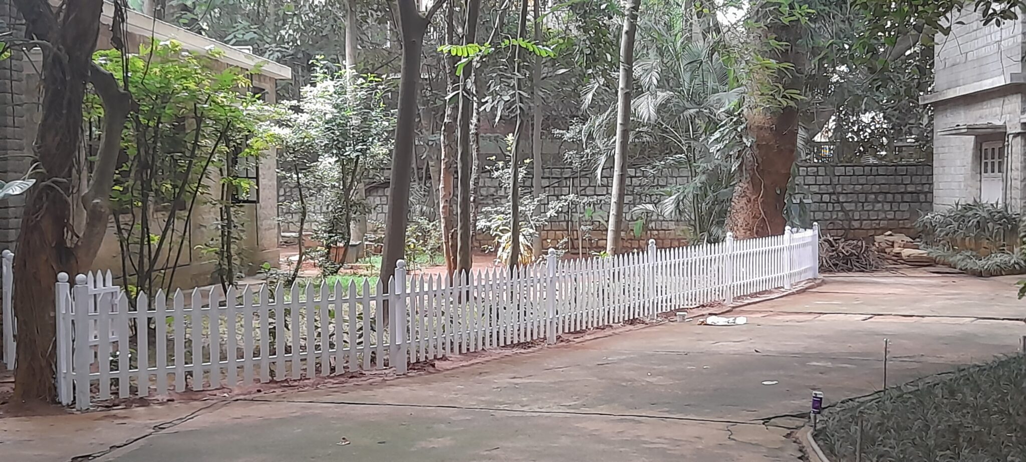 PVC Picket Fencing done at Raman Research Institute, Bangalore Uno Ventures