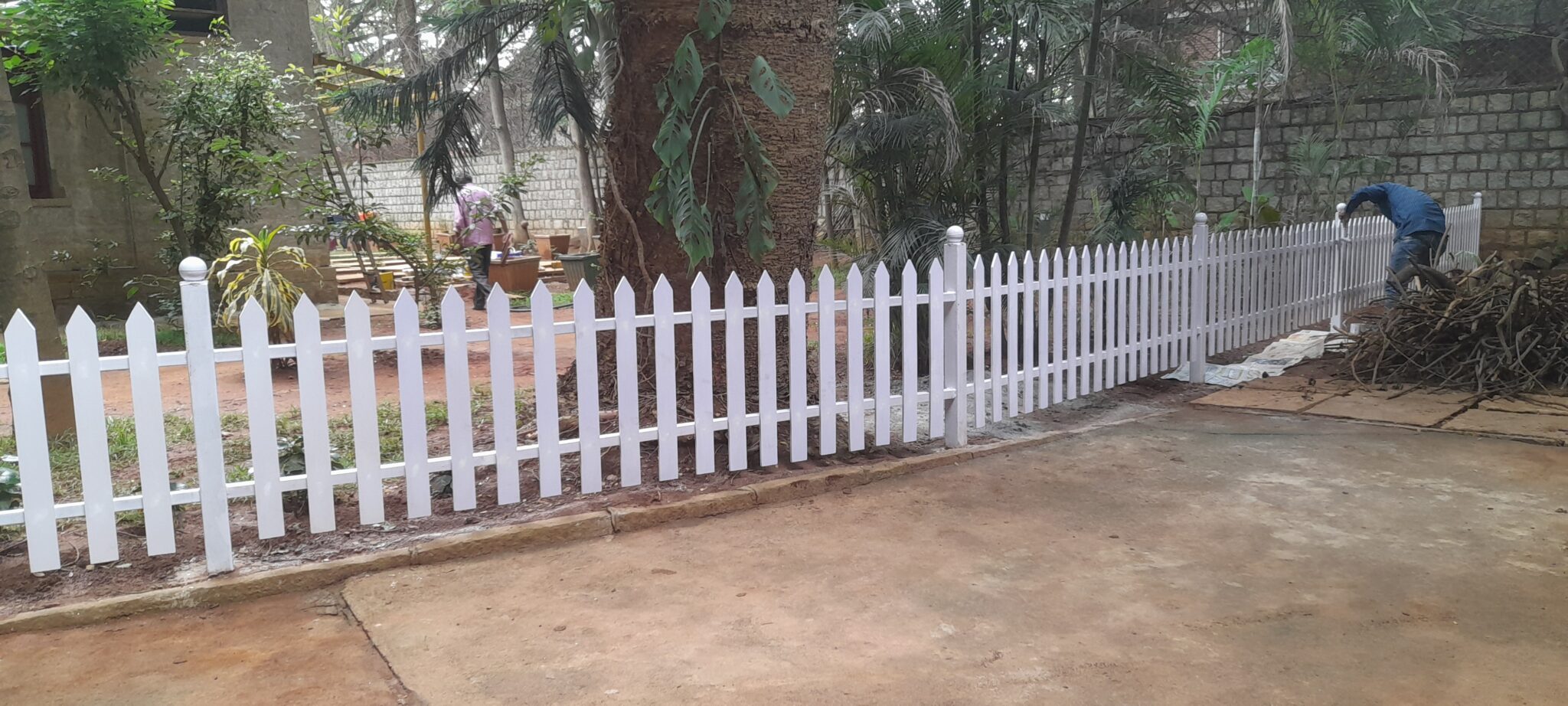 PVC Picket Fencing done at Raman Research Institute, Bangalore Uno